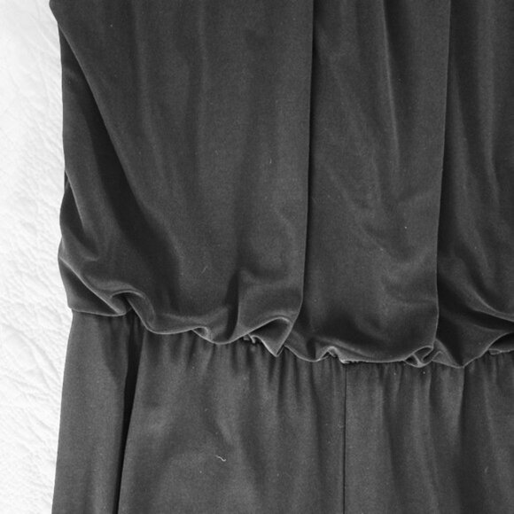 Laundry Women's Elegant Black Jumpsuit Size 10 Gold Chain Holiday Party Wide Leg - Picture 6 of 15